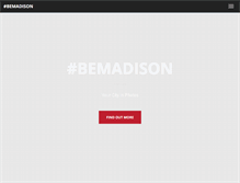 Tablet Screenshot of bemadison.com